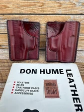 Vintage Don Hume Brown Leather 002 53-145 Pocket Holster for Taurus PT111 PT145