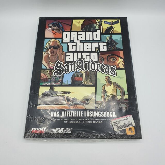 Libro delle soluzioni sigillato GTA San Andreas consulente di gioco PC Playstation 2 Future Press-