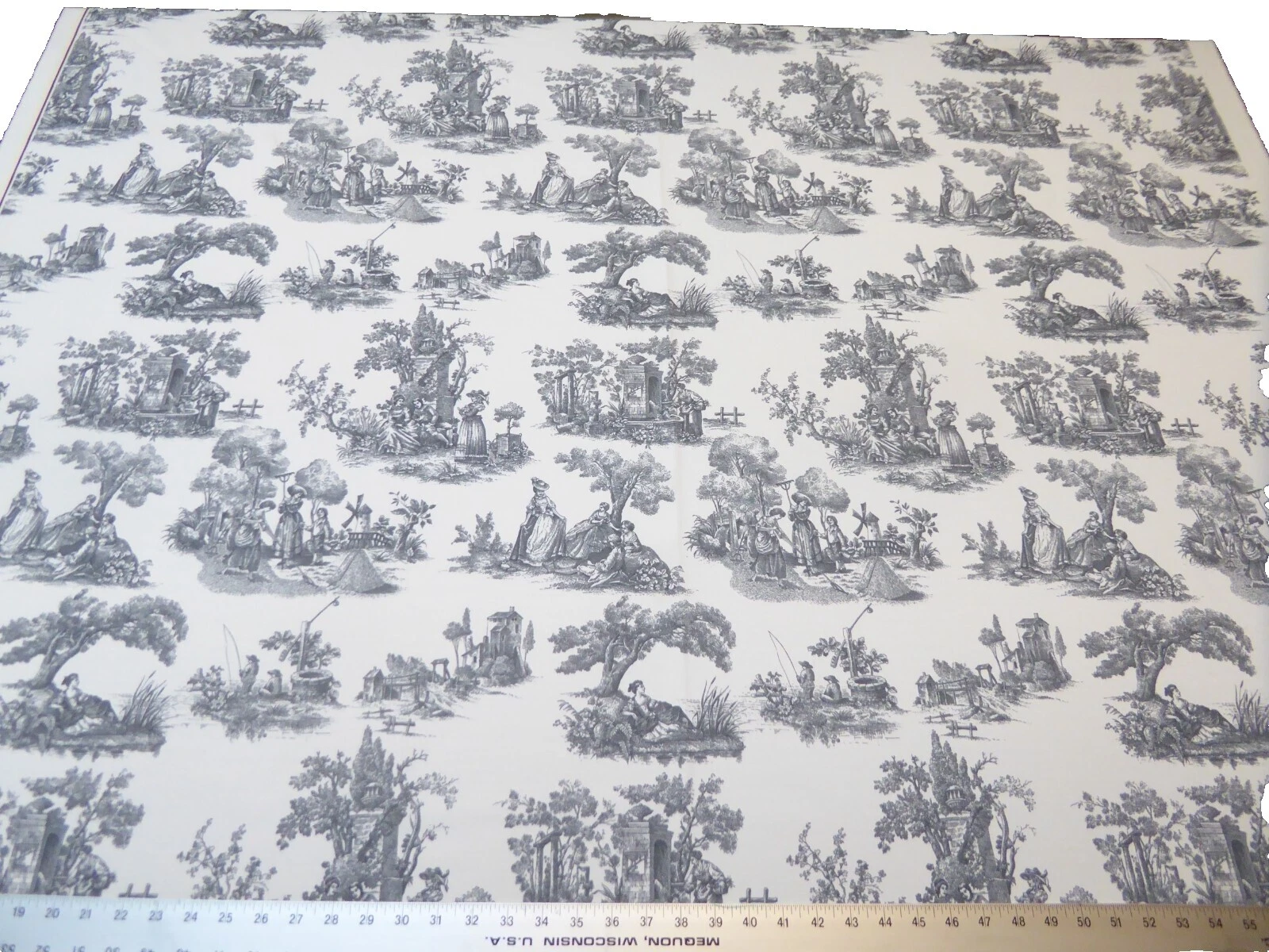 Toile Cotton Drapery Craft Fabrics