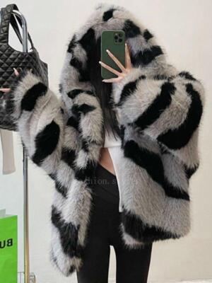 Convertible Faux Fur Tippet Coat 美品 Convertible Faux Fur Tippet Coat