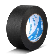 KIWIHUB Black Painter's Tape, 2" x 60 Yards - 14-Day Removal