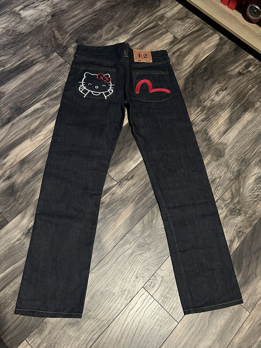 EVISU x Hello Kitty Collaboration Denim Jeans Pants Selvedge EVISU x Hello Kitty Collaboration Denim Jeans Pants Selvedge