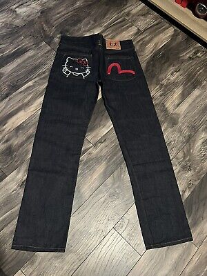 EVISU x Hello Kitty Collaboration Denim Jeans Pants Selvedge EVISU x Hello Kitty Collaboration Denim Jeans Pants Selvedge