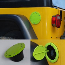 For Jeep Wrangler Tj 1997-06 Fuel Tank Filler Door Cover Gas Cap Absalloy Green