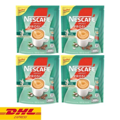 4x Nescafe Proslim Protect Instant Coffee Stick 3in1 Diet Slimming with Fiber