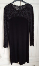 Cocktailkleid Schwarz Samt Gr. 38 Länge 97 cm