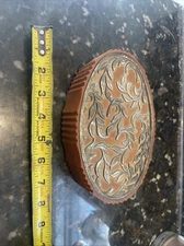 Vintage Ukrainian sewing / Jewelry Box and supplies