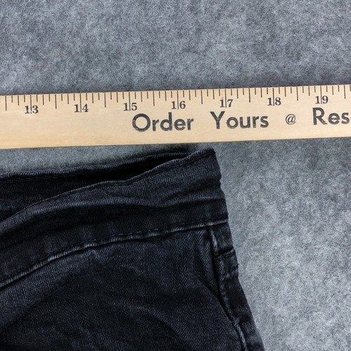 Levis Jeans Mens 36x30 (Actual 34x28) Black 514 Straight Mid Rise Stretch Faded - Picture 9 of 13