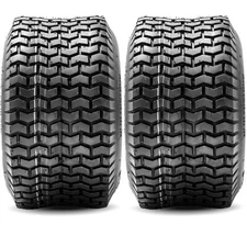 (2) 16x6.50-8 Lawn Mower Turf Tires 4 Ply Tubeless D265 Tread – 16x6.5-8 Set