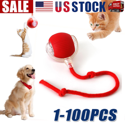 #ad Automatic Rolling Ball Smart Cat Dog Toy Electric Pet Self moving Kitten lot $299.66