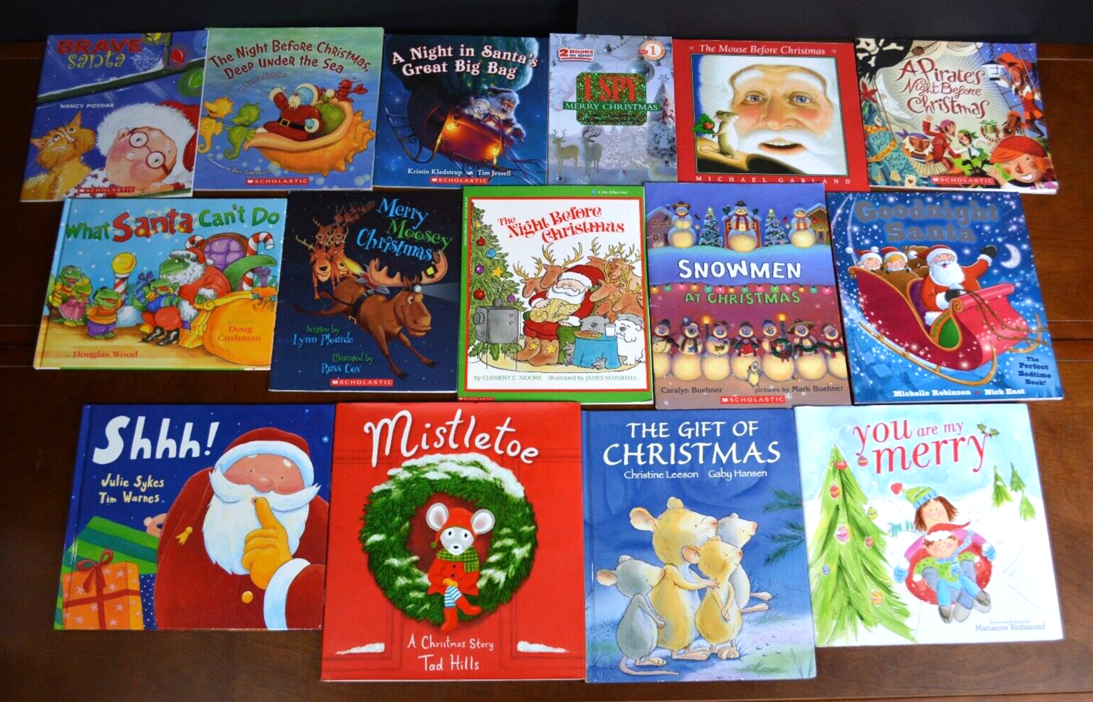 Lot 15 Hb Pb Christmas Books Santa Young Kids Book A Day I Spy K10 Ebay