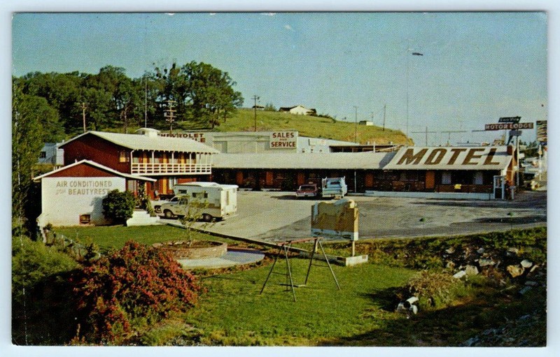 PLACERVILLE, California CA ~ Highway 50 FAIR VIEW MOTOR LODGE Roadside Postcard