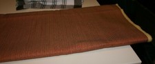 Upholstery Fabric with ORANGE RED STRIPES BEIGE BACKGROUND 56"W X 2.6 YDS.