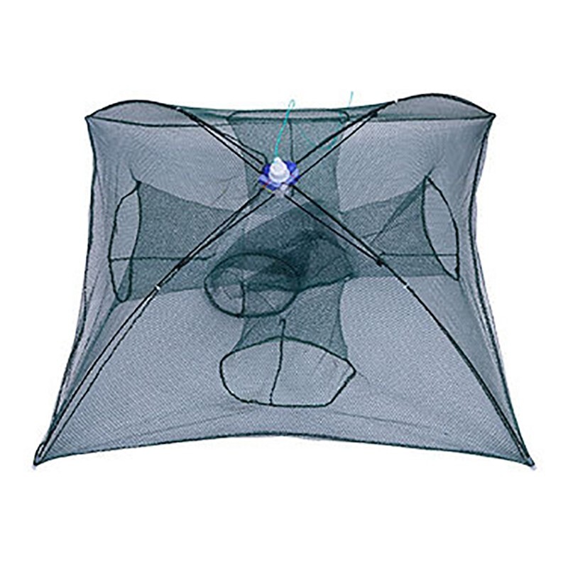 Large Foldable Fishing Nets Crab Shrimp Crawfish Cage Mesh Cast Minnow Trap Gear