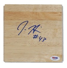 Jordan Hill Signed 6x6 Wood Floorboard Piece (PSA)