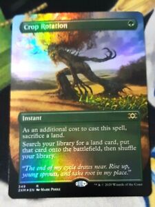 Magic the Gathering MTG Crop Rotation Borderless Foil x1 NM Double Masters