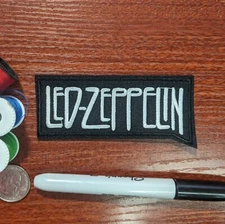 Led Zeppelin Patch Classic Rock Blues Metal Punk Embroidered Iron On 1.75x4"