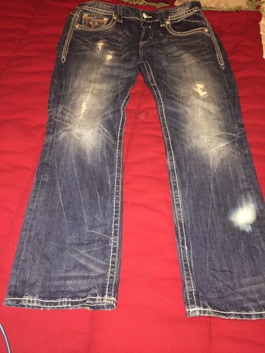 ROCK REVIVAL Mens 38x44 Tate Straight 