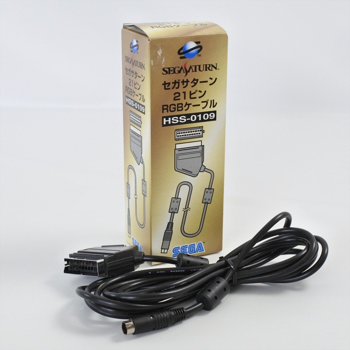 Sega Saturn RGB Cable 21 Pin HSS-0109 Boxed Sega Official Tested