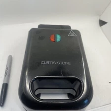 Curtis Stone Stuffed Sandwich Maker Black Used Fast ship from CA Tested Works