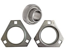 Axle Bearing Flangette Kit for Yerf-Dog Spiderbox 25mm ID Chinese Go Kart ATV
