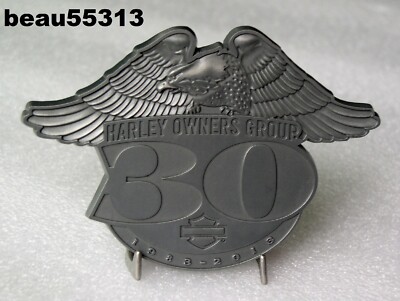  HARLEY DAVIDSON  HOG OFFICER 2013 30th ANNIVERSARY CHAPTER MEDALLION  PLAQUE