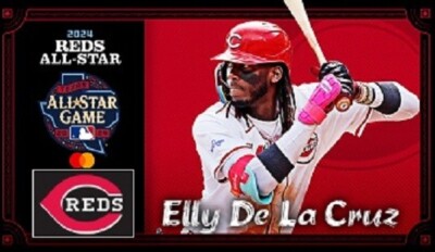 Elly De La Cruz Cincinnati Reds Baseball Refrigerator All Star Game 2024