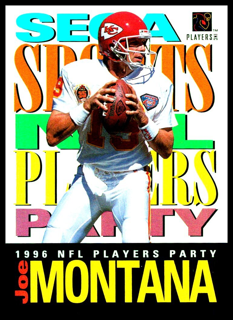 1996 Sega Sports NFL Players Party Super Bowl #NNO Joe Montana