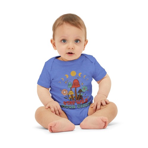 Whimsical Infant Bodysuit, Stay Wild Moon Child, Baby Shower Gift, Mushroom - Picture 24 of 45