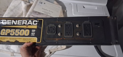 #ad #ad Generac GP5500 Power Generator 5.5 kW 120 240V Control Panel Black $100.00