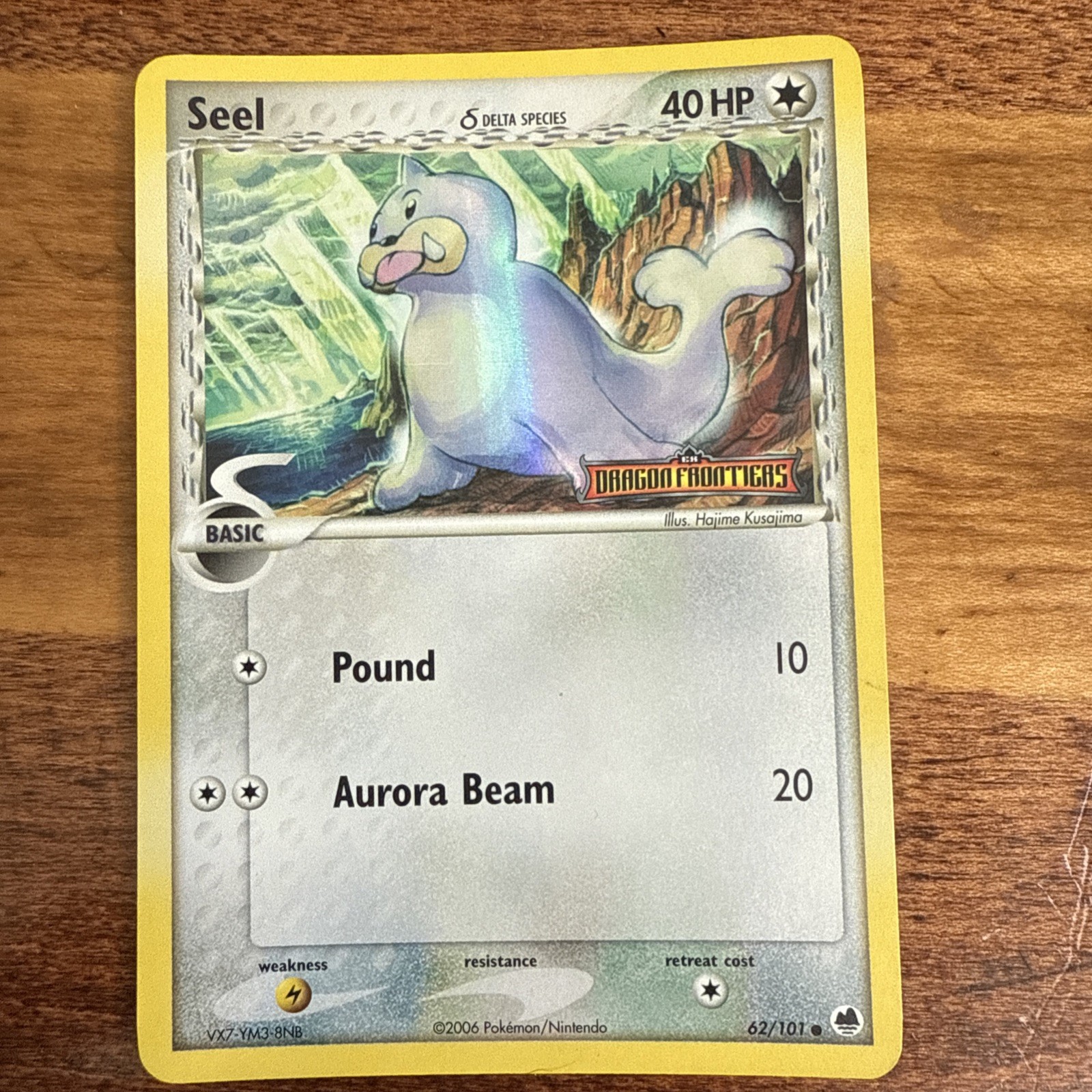 Seel (Delta Species) 62/101 Dragon Frontiers Reverse Holo