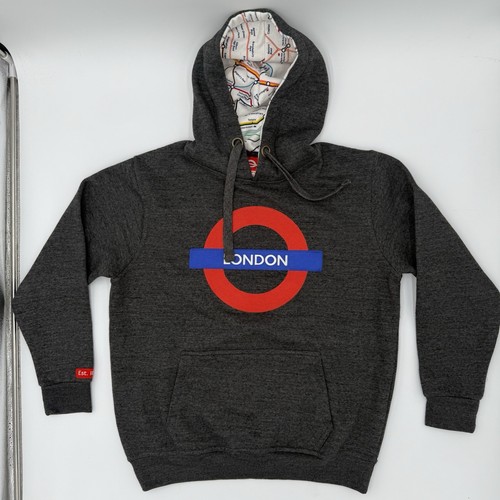 London Underground Official, 'London' Grey Hoodie Large - Picture 1 of 6