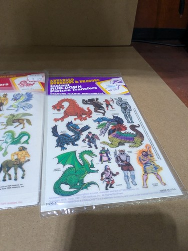 FNR Int. - Advanced Dungeons & Dragons - Instant Rub-Down Transfer Set - NOS - Picture 5 of 9