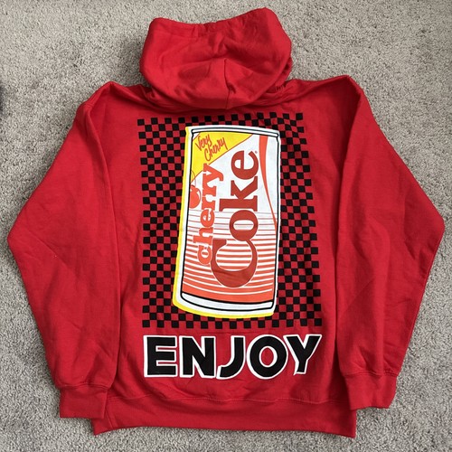 Coca’Cola Very Cherry Coke Red Sweatshirt/Hoodie, Brandneu, Herren Gr. M - Bild 5 von 6
