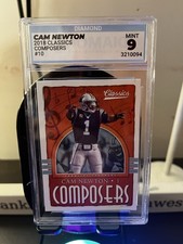 2018 Panini Classics Cam Newton Composers #10 Carolina Panthers - Diamond Mint 9