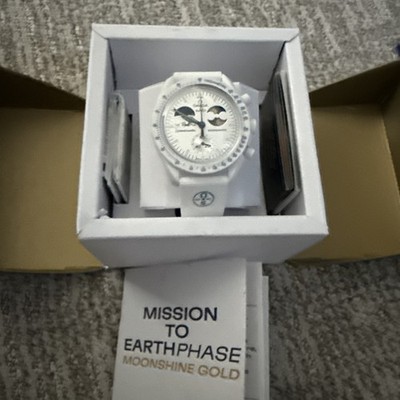 Omega Swatch MISSION TO EARTHPHASE Moonshine Gold SNOOPY