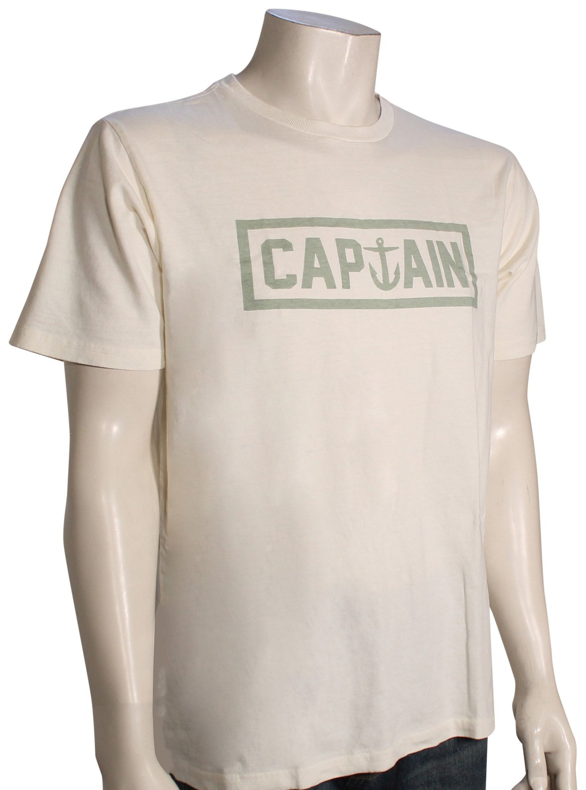 Военно-морская футболка Captain Fin - Винтажная белая - Новинка 5690₽