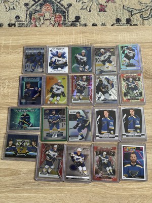 St. Louis Blue Card Lot Dean O Reilly Krug Bolduc Binnington Perunovich + More