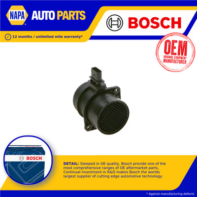Air Mass Sensor fits VW SCIROCCO Mk3 2.0D 08 to 10 Flow Meter Bosch 03G906461C