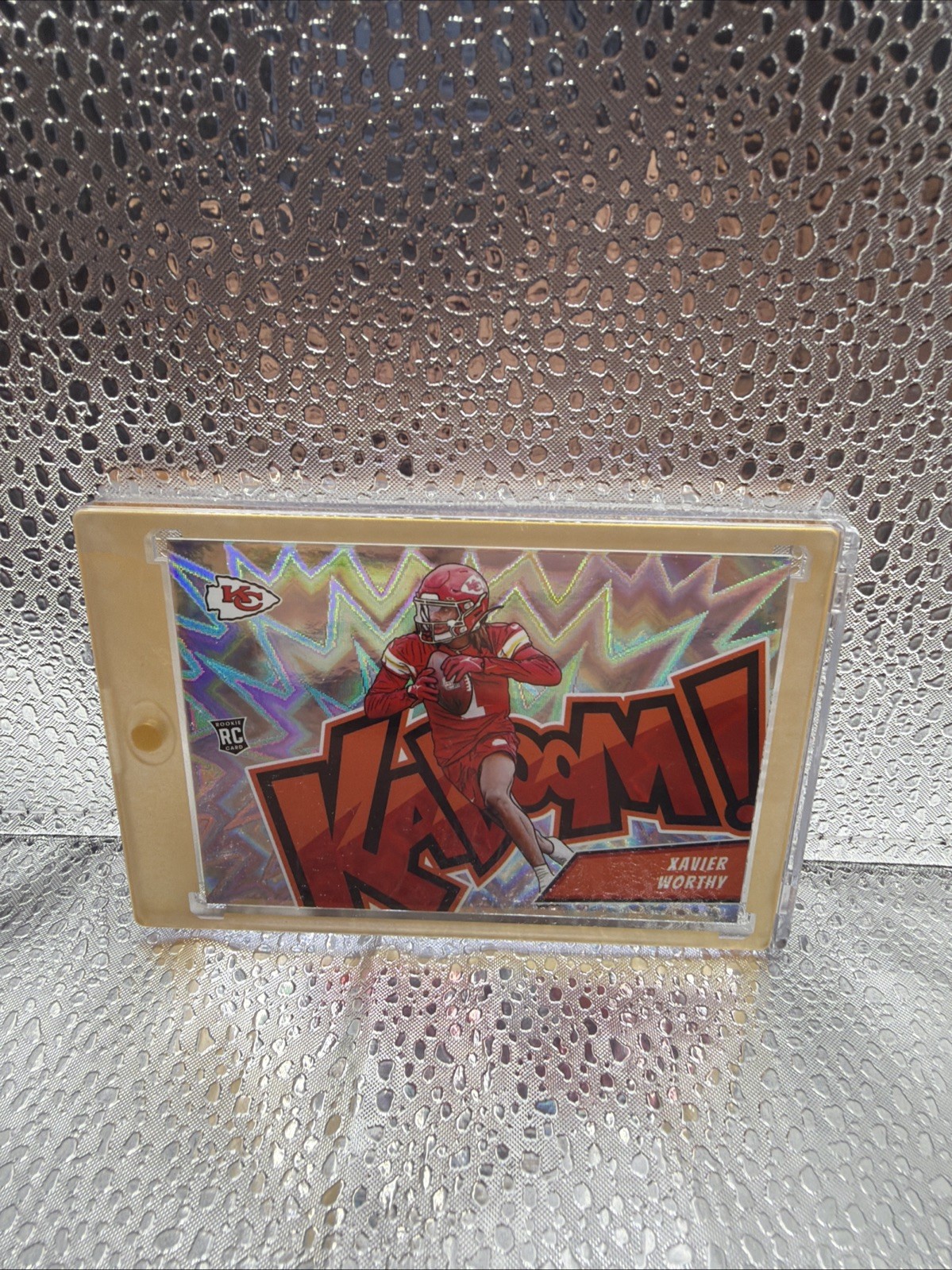 Xavier Worthy Panini Absolute Kaboom! Horizontal #12 Base