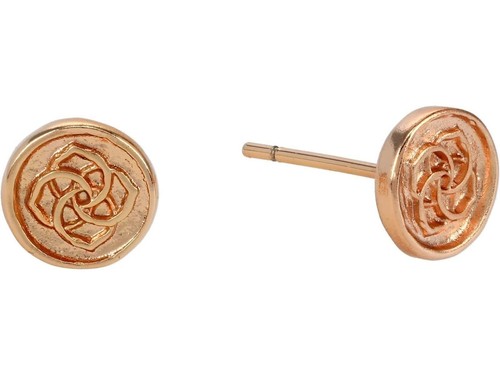 Kendra Scott Dira Coin Stud Earrings Rose Gold Metal One Size