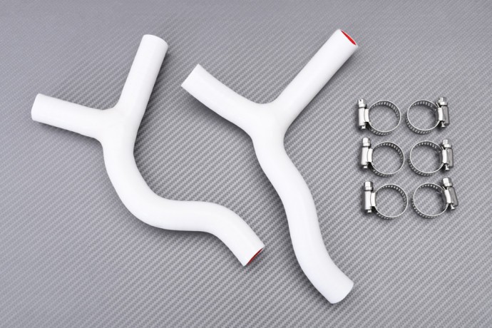 Durite de radiateur blanc pour KTM SX 85 ans 2013 à 2017 en silicone renforcé