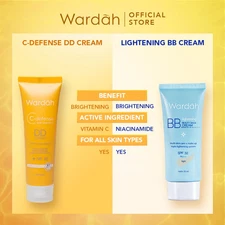 WARDAH C-Defense DD Cream 20 ml - Foundation to Brighten and Even Out Skin Tone