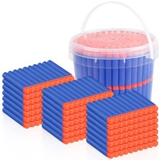 Pokiiulk Refill Darts Bullets Compatible with Nerf Guns 7.2 1.2 CM, 300 DARTS