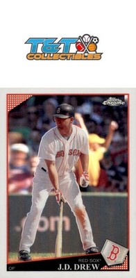 J.D. Drew 2009 Topps Chrome Refractor #168 Boston Red Sox 59