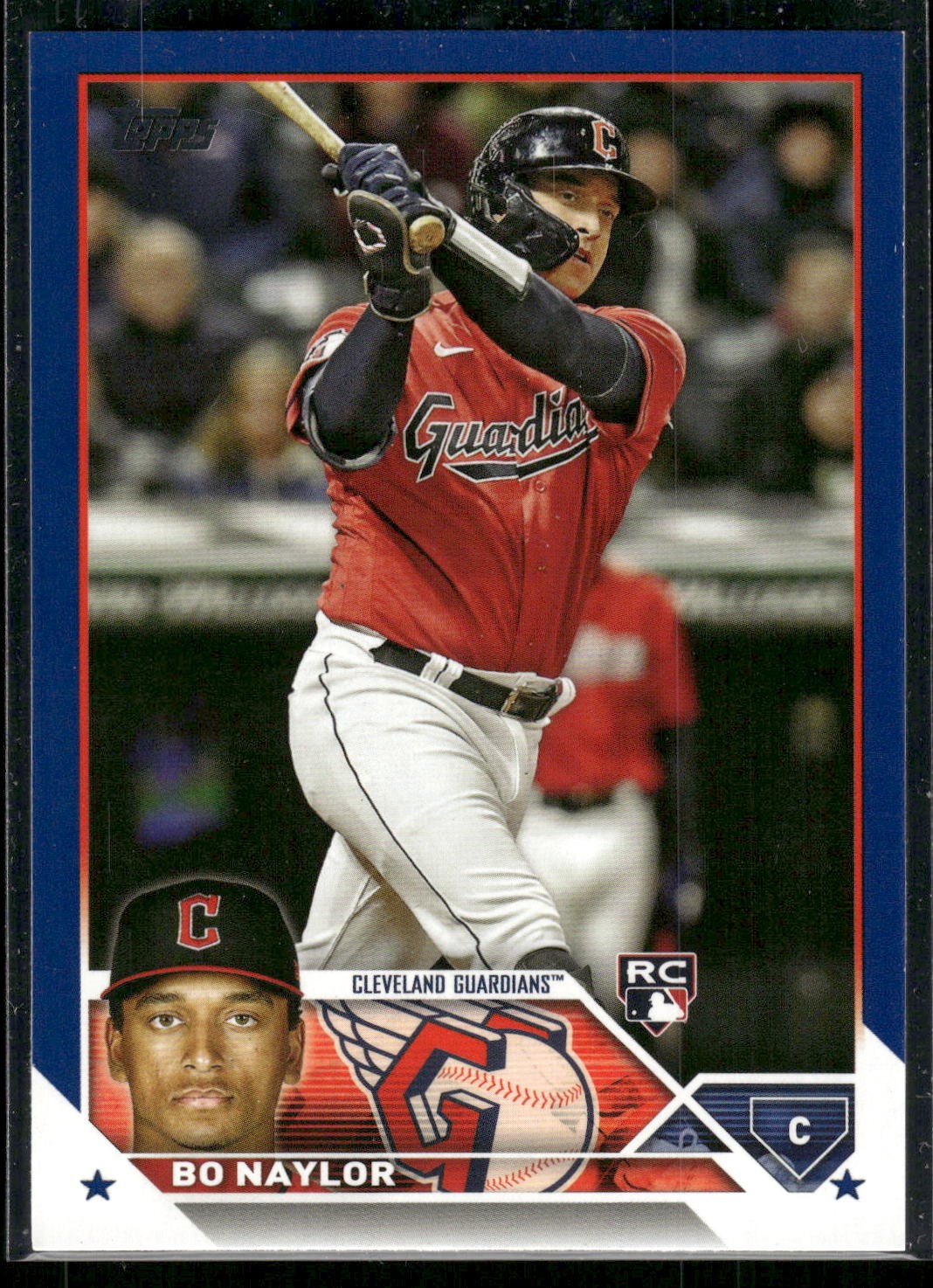#421 Bo Naylor 2023 Topps Rookie Royal Blue