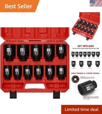 11pc Chrome Molybdenum 12-inch Drive Impact Socket Set - Meets Ansi Standards 11pc Chrome Molybdenum 12-inch Drive Impact Socket Set - Meets Ansi Standards