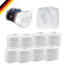80 Stück Baumwollfilter für Atemschutzmaske kompatibel 6100 6200 7501