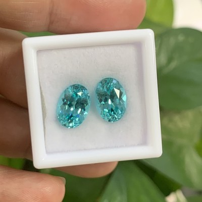 Gezüchteter Paraíba Edelstein Oval Schliff 0,5-5ct AGL 1-3Stück Schmuck DIY