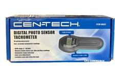 CEN-TECH Digital Non-Contact Laser Optical Photo Sensor Rpm Speed Tachometer